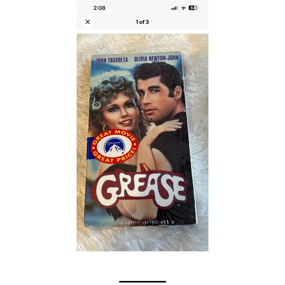 Grease VHS Movie Paramount Pictures Millennium Collection New Factory Sealed!